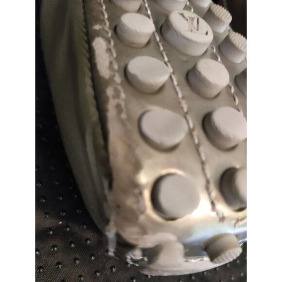 Louis Vuitton Greenish/Grey Patent Leather Oxford Slip on Ballet Flat. Size 40 - Picture 7 of 16